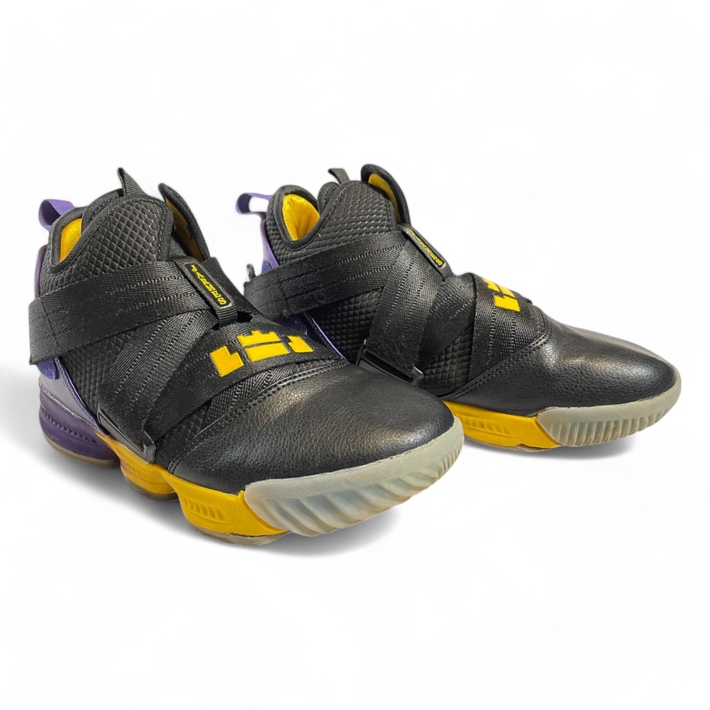 Jarmes Kids Black/Yellow Strap Sneakers — Size 6.5